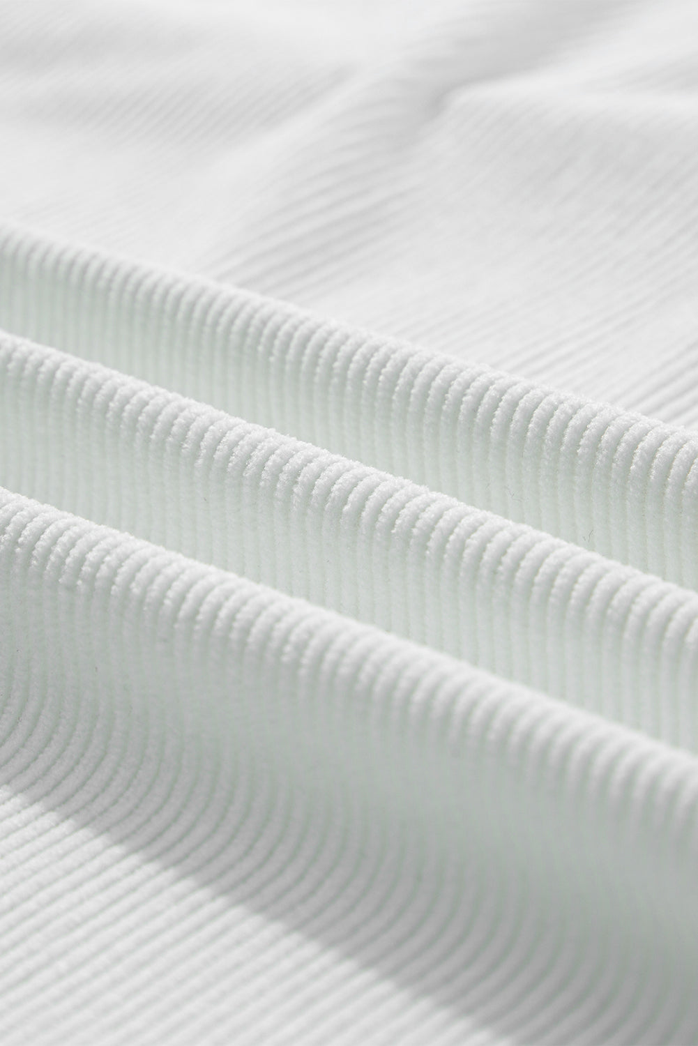 Light Grey Drop Shoulder Ribbed Oversized Sweatshirt